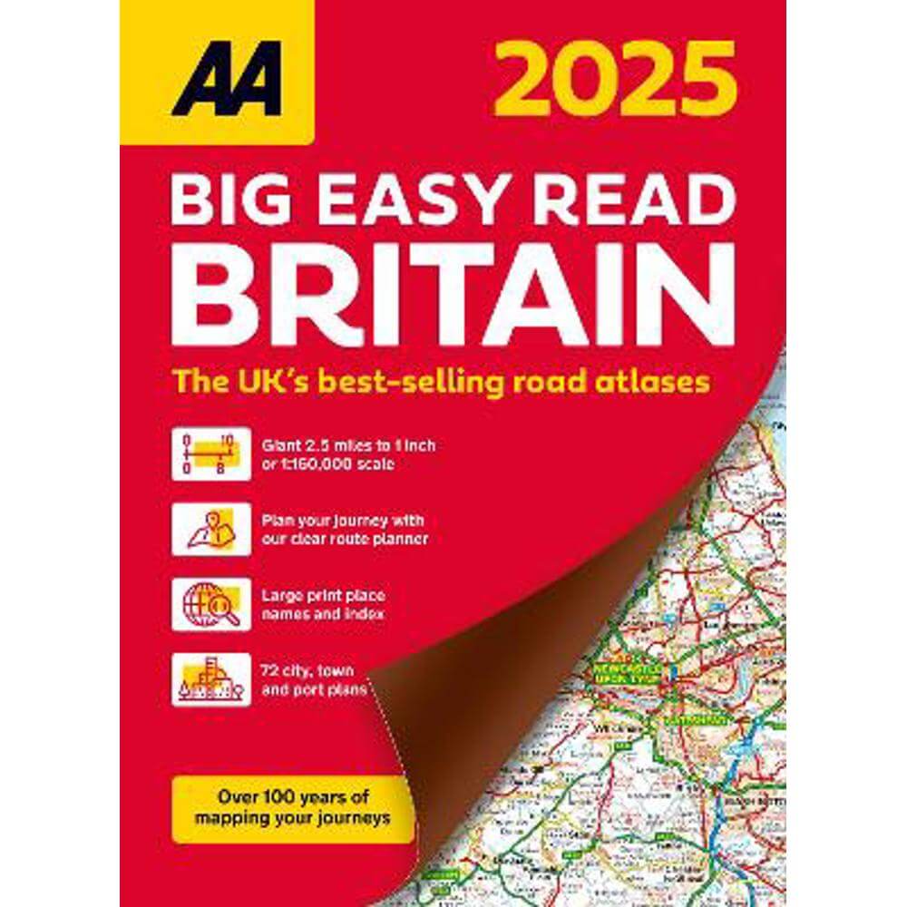 AA Big Easy Read Atlas Britain 2025: 2025 (Paperback)